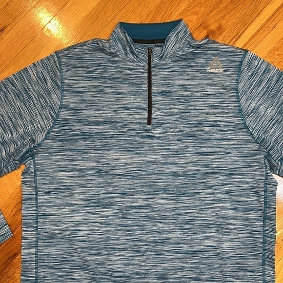 Men’s Reebok Quarter Zip Athletic Sweatshirt - Picture 2 of 8